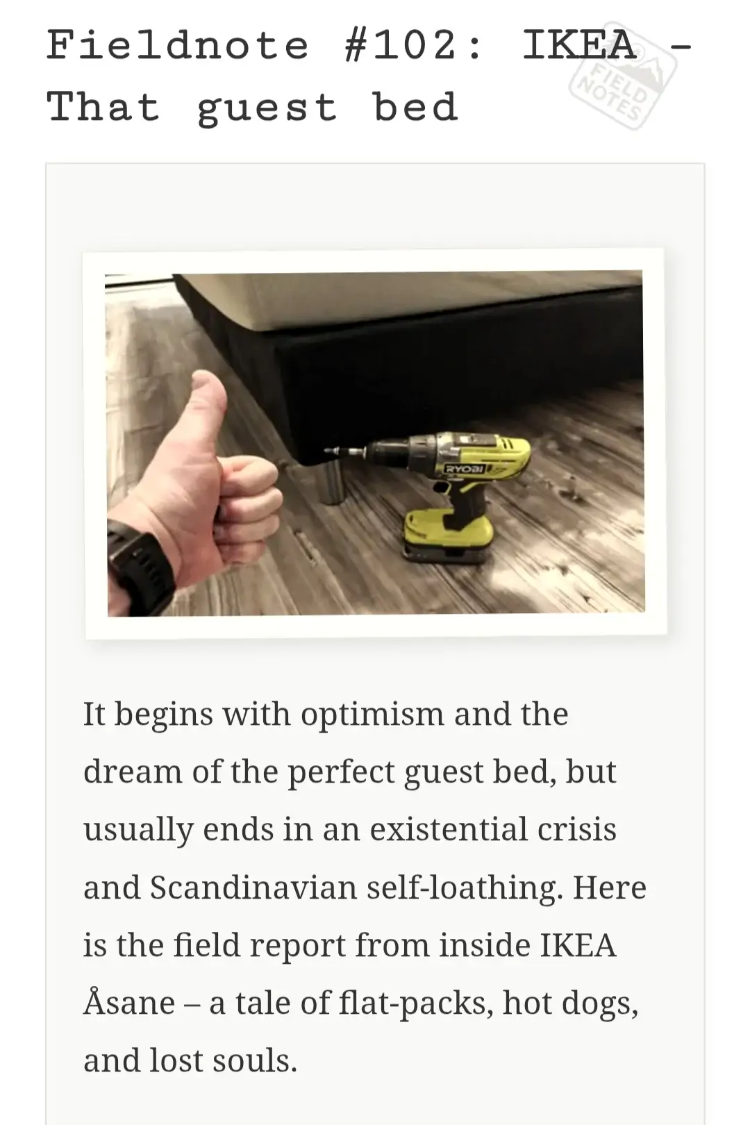 Fieldnote #102