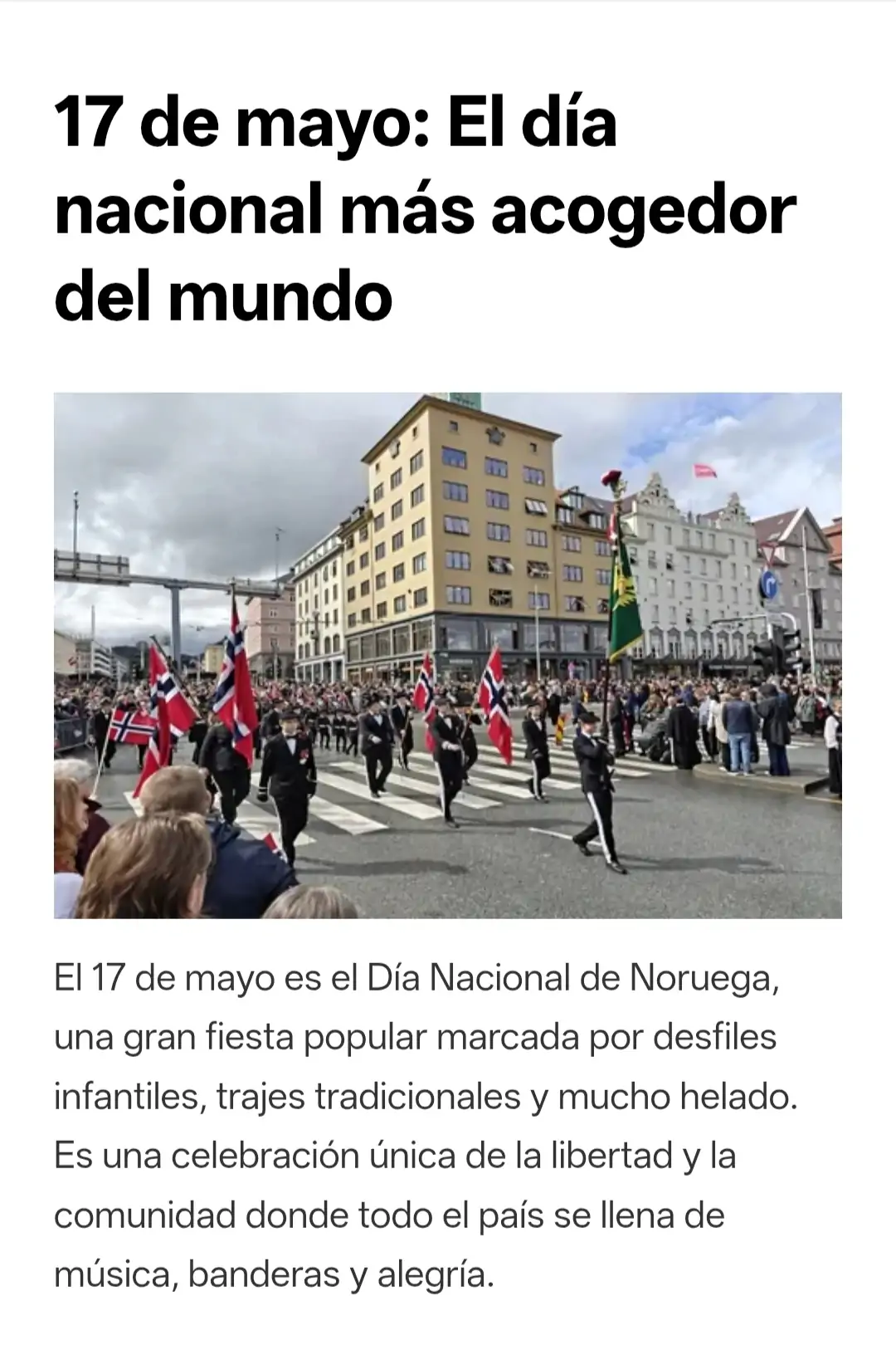 17 de mayo bergen