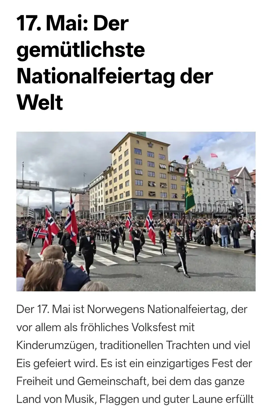 17 Mai bergen