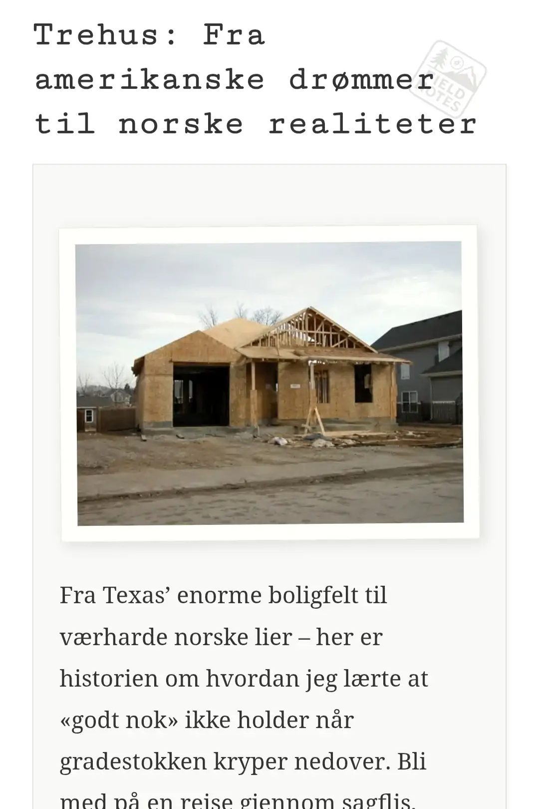 Trehus