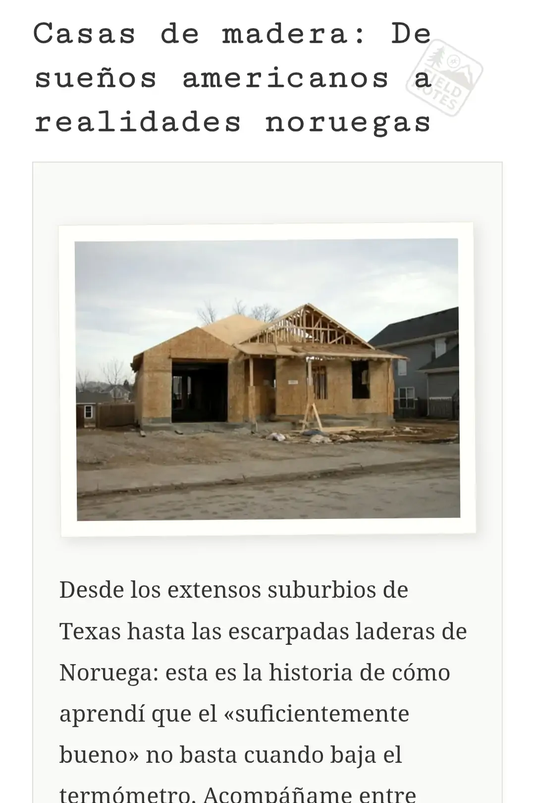 Casas de madera