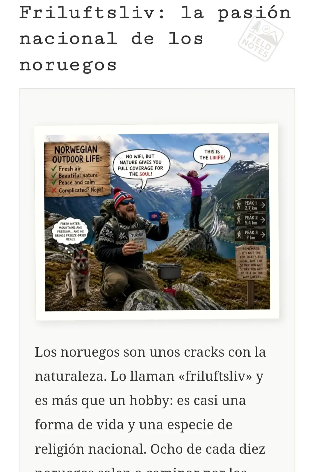 Friluftsliv: la pasión nacional de los noruegos