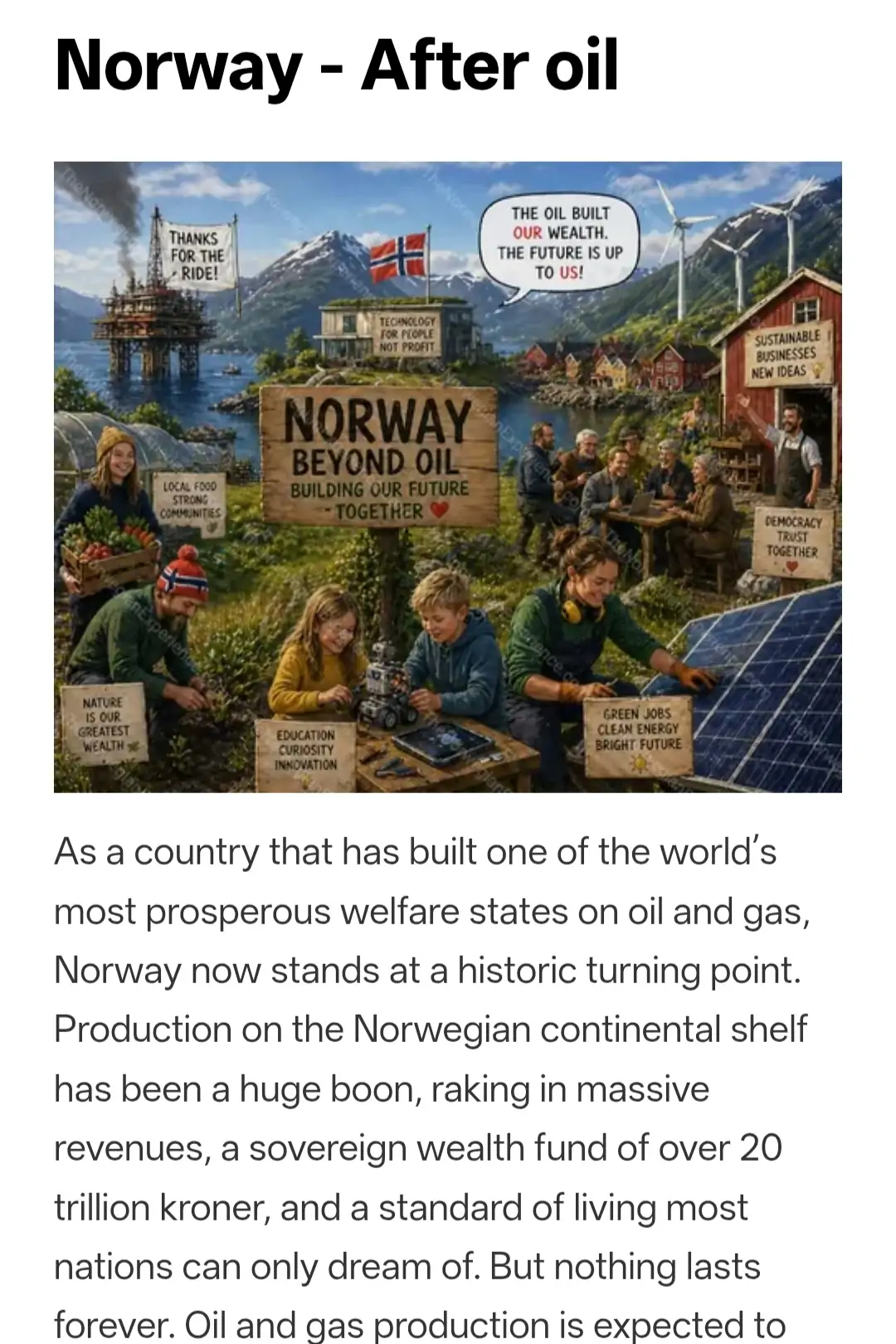 Norway - After oil