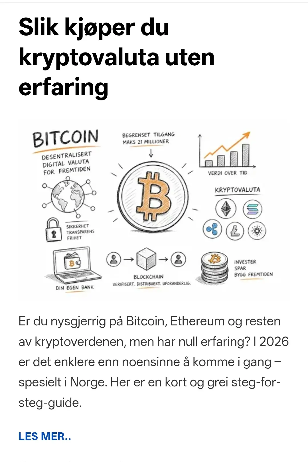 Slik kjøper du kryptovaluta uten erfaring