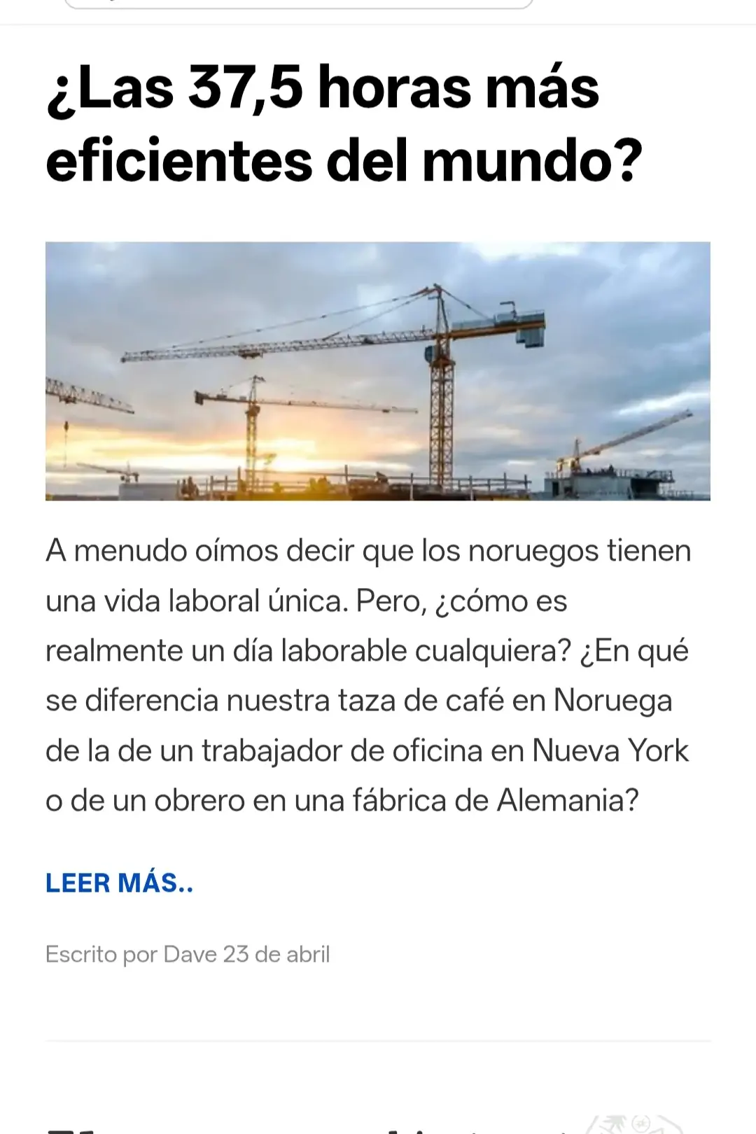 ¿Las 37,5 horas más eficientes del mundo?