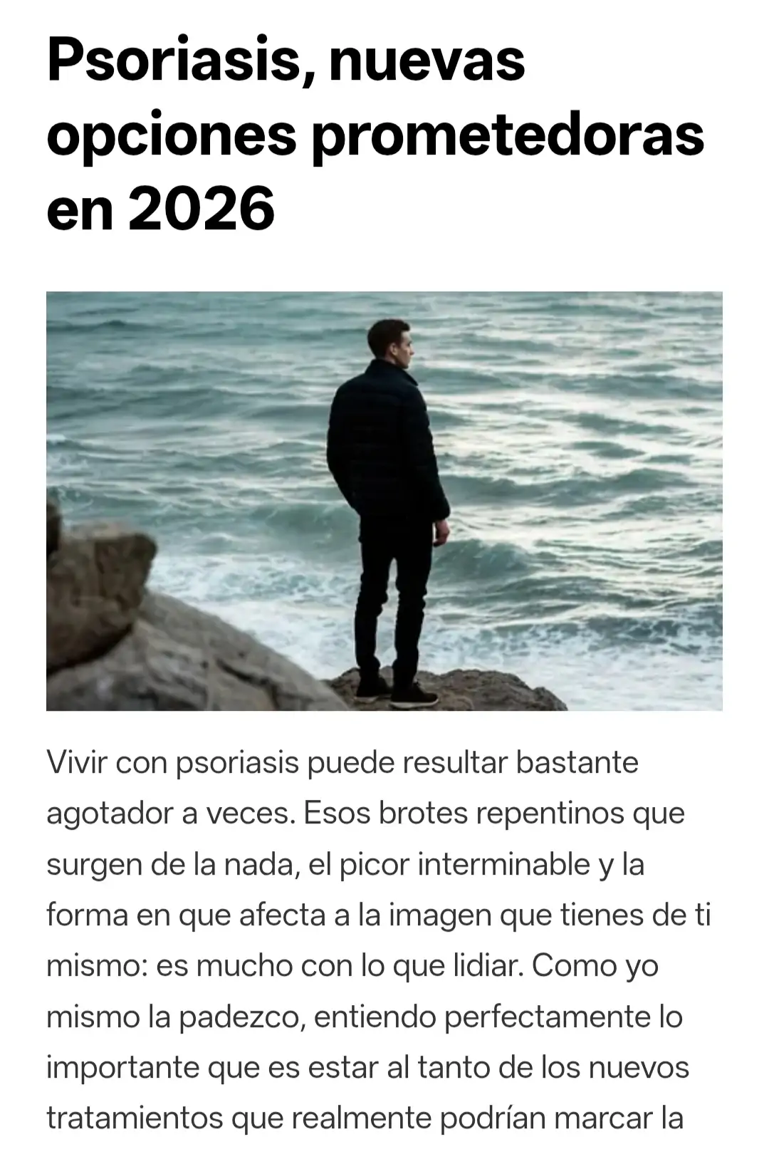 Psoriasis, nuevas opciones prometedoras en 2026