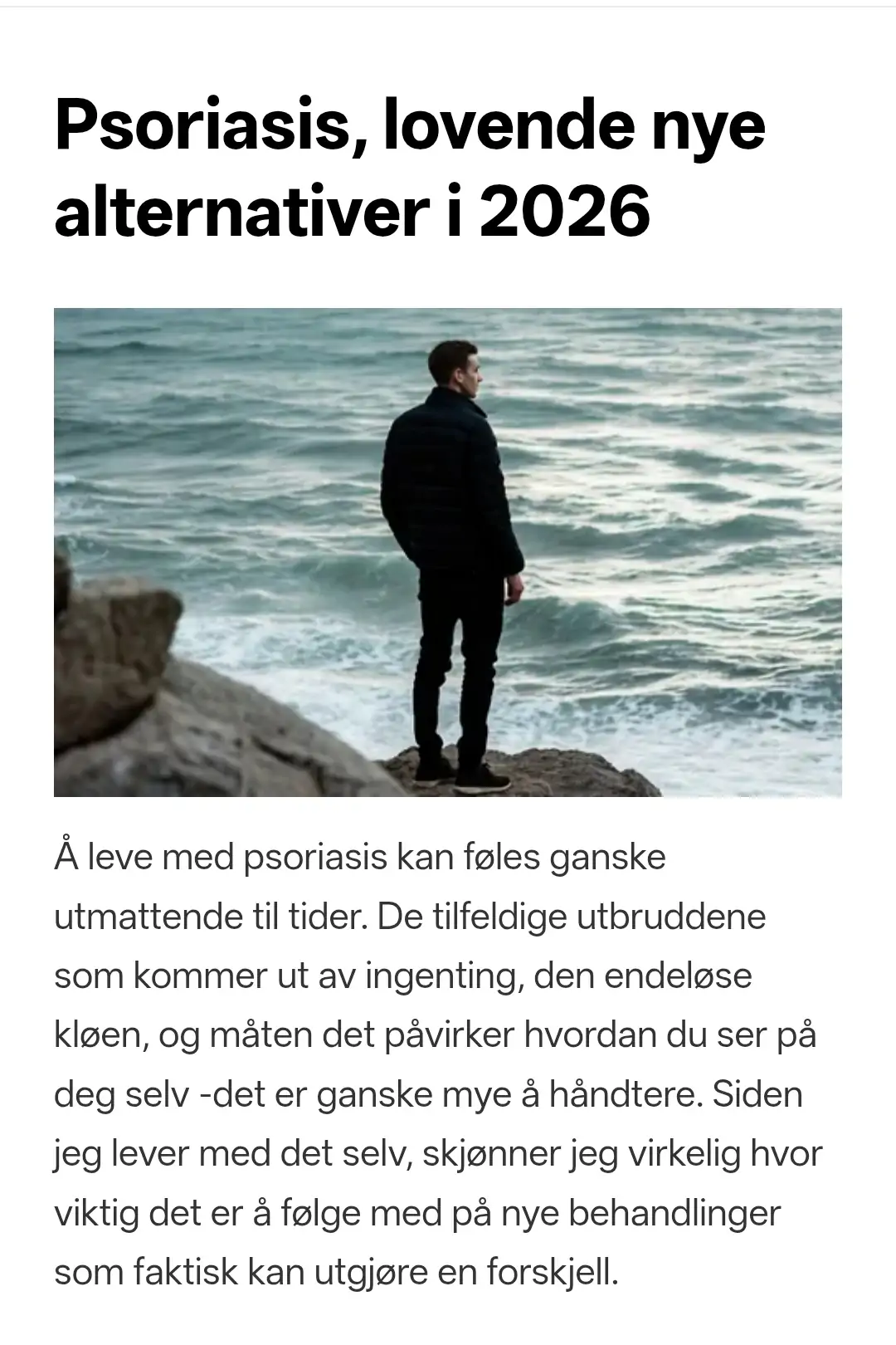 Psoriasis, lovende nye alternativer i 2026