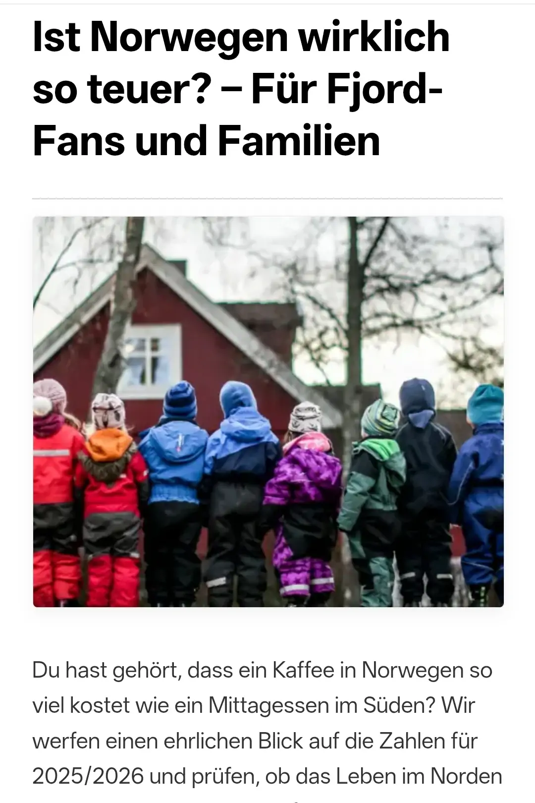 Ist Norwegen wirklich so teuer? – Für Fjord-Fans und Familien